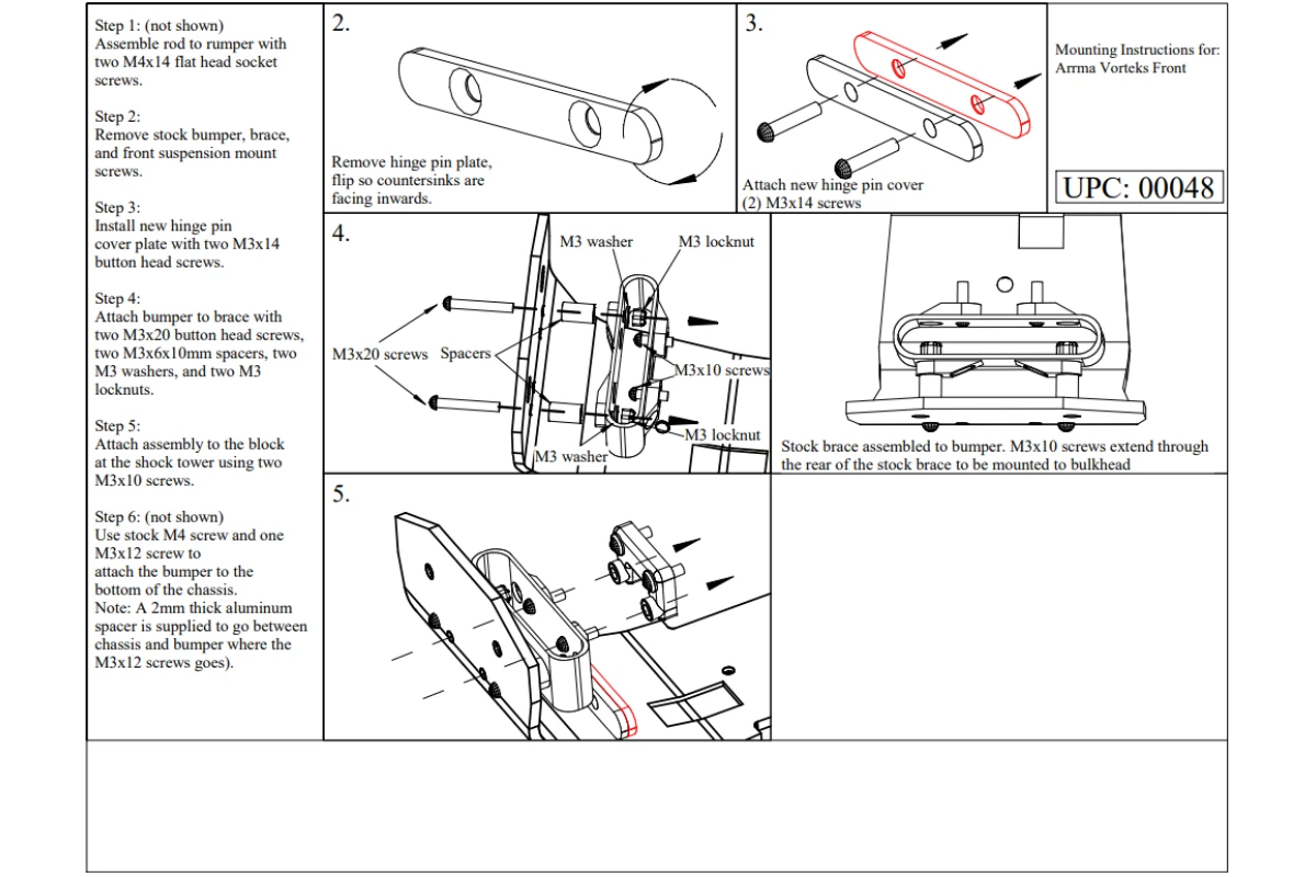T-Bone Racing 00048 | T-Bone 1/10 ARRMA Voteks Front Bumper 7 T-Bone Racing 00048 | T-Bone 1/10 ARRMA Voteks Front Bumper - Image 5