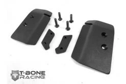 12016 | T-Bone Racing Black Axial Yeti Front Suspension Arm A-Skid Plate Set