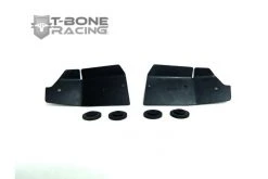 12023 | T-Bone Racing Black Axial Yeti XL Front Suspension Arm A-Skid Plate Set