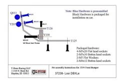 37238 | T-Bone Racing Black DBXL-E XV4 Front Bumper -T-Bone Racing Store TBO 37238 05 1200x800 1