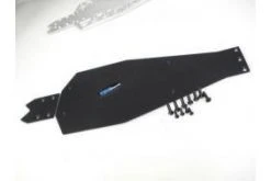 62006 | T-Bone Racing Black Traxxas Rustler XL5/VXL FLM CS & Delrin Chassis Skid Plate Set -T-Bone Racing Store TBO 62006 53 1200x800 1