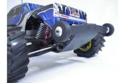 62049 | T-Bone Racing Black Traxxas E-Maxx Rear V4 Bumper & Wheelie Bar